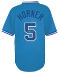 Bob Horner Signed Baby Blue Throwback Custom Baseball Jersey w/78 NL ROY - HORJRY100 - Bob Horner Signed Baby Blue Throwback Custom Baseball Jersey w/78 NL ROY product image