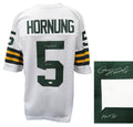 Paul Hornung Signed White Throwback Custom Football Jersey w/HOF'86 (JSA) - HORJRY305 - Paul Hornung Signed White Throwback Custom Football Jersey w/HOF'86 (JSA) product image