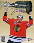 Marian Hossa Signed Blackhawks 2015 Stanley Cup Holding Trophy 8x10 Photo - HOS08P407 - Marian Hossa Signed Blackhawks 2015 Stanley Cup Holding Trophy 8x10 Photo product image