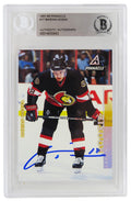 Marian Hossa Signed Ottawa Senators 1997 Pinnacle Rookie Card #17 - (Beckett Encapsulated) - HOSCAR402 - Marian Hossa Signed Ottawa Senators 1997 Pinnacle Rookie Card #17 - (Beckett Encapsulated) product image