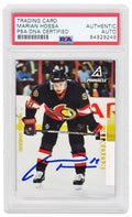 Marian Hossa Signed Ottawa Senators 1997 Pinnacle Rookie Card #17 - (PSA Encapsulated) - HOSCAR403 - Marian Hossa Signed Ottawa Senators 1997 Pinnacle Rookie Card #17 - (PSA Encapsulated) product image