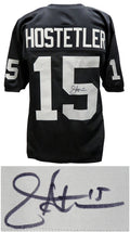 Jeff Hostetler Signed Black Custom Football Jersey - HOSJRY302 - Jeff Hostetler Signed Black Custom Football Jersey product image