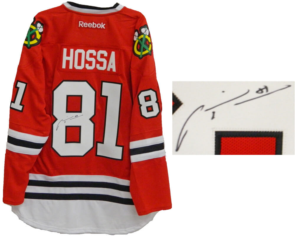 Marian Hossa Signed Blackhawks Reebok CCM Premier Red Jersey - HOSJRY400 - Marian Hossa Signed Blackhawks Reebok CCM Premier Red Jersey product image