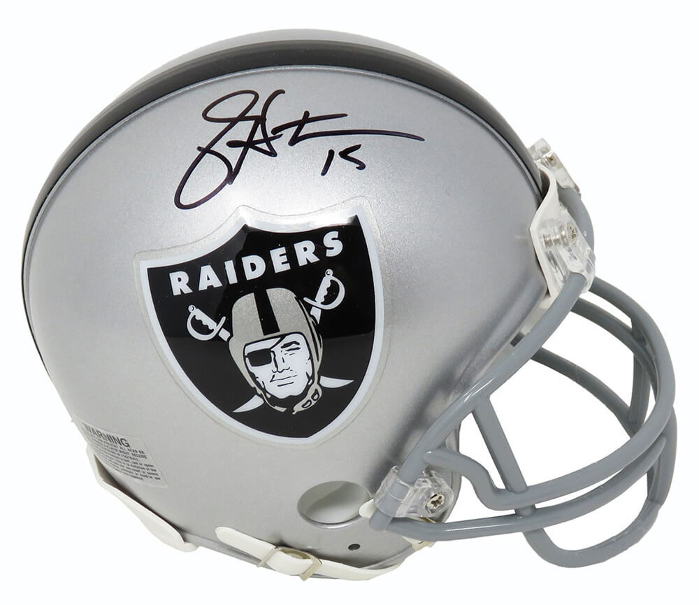 Jeff Hostetler Signed Raiders Riddell Mini Helmet - HOSMIN303 - Jeff Hostetler Signed Raiders Riddell Mini Helmet product image