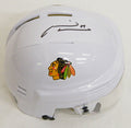 Marian Hossa Signed Blackhawks White Hockey Mini Helmet - HOSMIN401 - Marian Hossa Signed Blackhawks White Hockey Mini Helmet product image