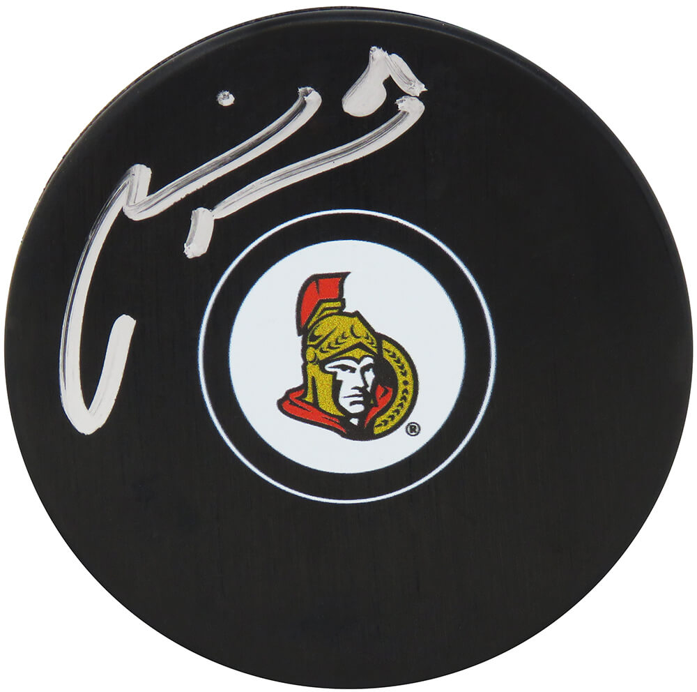Marian Hossa Signed Ottawa Senators Logo Hockey Puck - HOSPUC408 - Marian Hossa Signed Ottawa Senators Logo Hockey Puck product image
