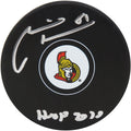 Marian Hossa Signed Ottawa Senators Logo Hockey Puck w/HOF 2020 - HOSPUC409 - Marian Hossa Signed Ottawa Senators Logo Hockey Puck w/HOF 2020 product image