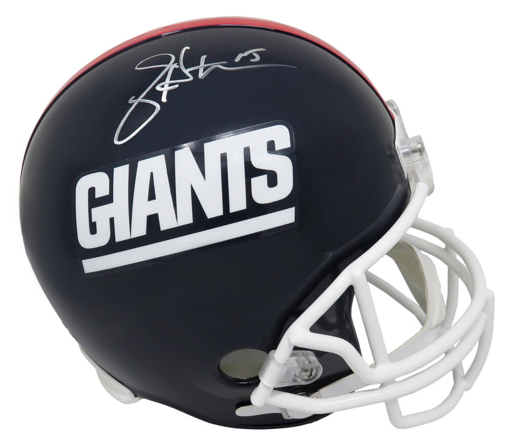 Jeff Hostetler Signed New York Giants Throwback Riddell Full Size Replica Helmet - HOSREP300 - Jeff Hostetler Signed New York Giants Throwback Riddell Full Size Replica Helmet product image