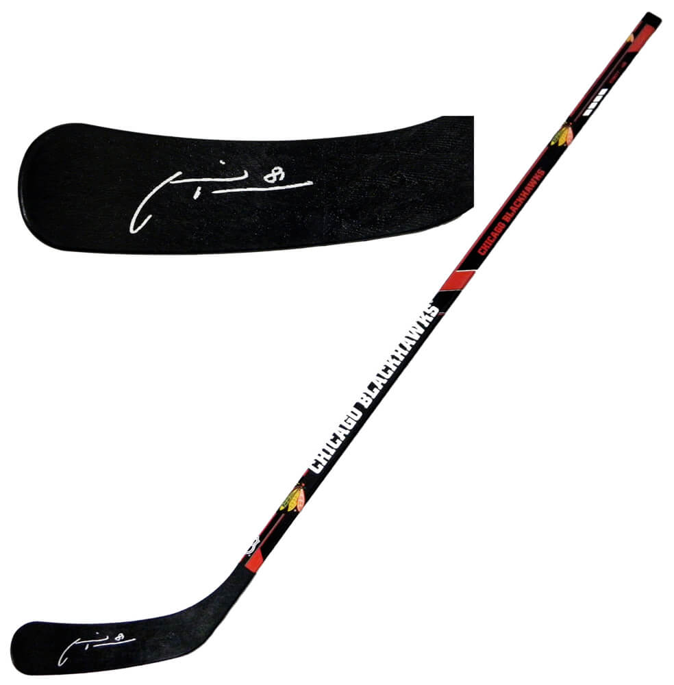 Marian Hossa Signed Chicago Blackhawks Logo 48 Inch Full Size Hockey Stick - HOSSTK400 - Marian Hossa Signed Chicago Blackhawks Logo 48 Inch Full Size Hockey Stick product image
