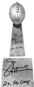 Jeff Hostetler Signed Football World Champion 15 Inch Replica Trophy w/2x SB Champs - HOSTRO300 - Jeff Hostetler Signed Football World Champion 15 Inch Replica Trophy w/2x SB Champs product image