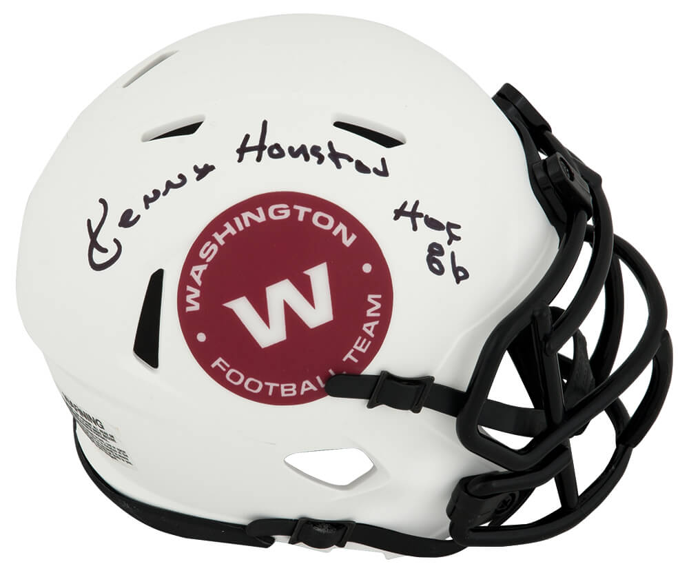 Ken Houston Signed Washington Football Team Lunar Eclipse Riddell Speed Mini Helmet w/HOF'86 - HOUMIN301 - Ken Houston Signed Washington Football Team Lunar Eclipse Riddell Speed Mini Helmet w/HOF'86 product image