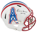 Ken Houston Signed Houston Oilers Throwback Riddell Full Size Speed Replica Helmet w/HOF'86 - HOUREP300 - Ken Houston Signed Houston Oilers Throwback Riddell Full Size Speed Replica Helmet w/HOF'86 product image
