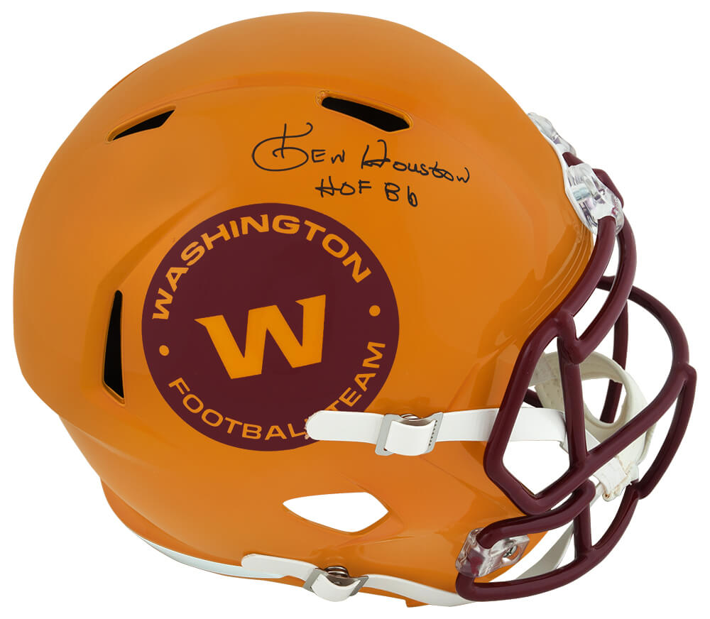 Ken Houston Signed Washington Football Team FLASH Riddell Full Size Speed Replica Helmet w/HOF'86 - HOUREP301 - Ken Houston Signed Washington Football Team FLASH Riddell Full Size Speed Replica Helmet w/HOF'86 product image
