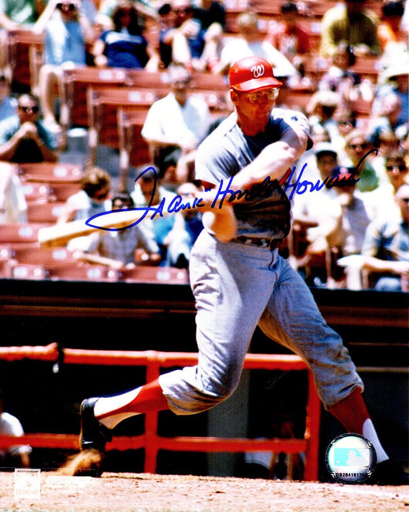 Frank Howard Signed Washington Senators Swinging Action 8x10 Photo w/Hondo - HOW08P115 - Frank Howard Signed Washington Senators Swinging Action 8x10 Photo w/Hondo product image