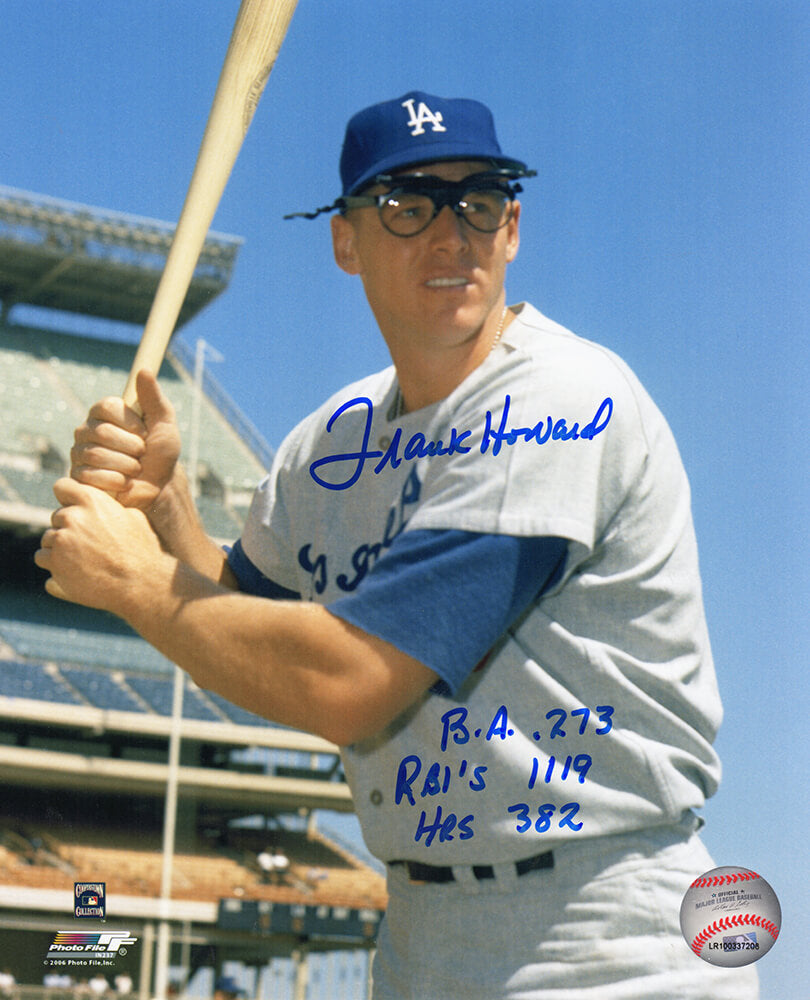 Frank Howard Signed Los Angeles Dodgers 8x10 Photo w/BA .273, RBI's 1119, HRs 382 - HOW08P118 - Frank Howard Signed Los Angeles Dodgers 8x10 Photo w/BA .273, RBI's 1119, HRs 382 product image
