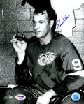 Gordie Howe Signed Detroit Red Wings 544th Goal Puck B&W 8x10 Photo (PSA/DNA)  - HOW08P405 - Gordie Howe Signed Detroit Red Wings 544th Goal Puck B&W 8x10 Photo (PSA/DNA) product image