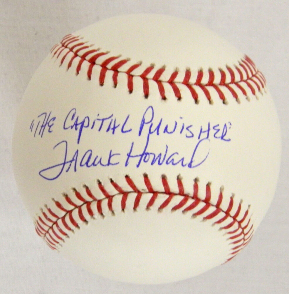 Frank Howard Signed Official MLB Baseball w/The Capital Punisher - HOWBSB100 - Frank Howard Signed Official MLB Baseball w/The Capital Punisher product image