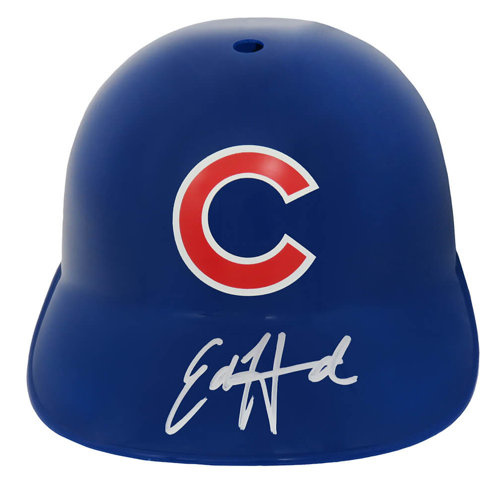 Ed Howard Signed Chicago Cubs Replica Souvenir Batting Helmet - HOWBTH100 - Ed Howard Signed Chicago Cubs Replica Souvenir Batting Helmet product image