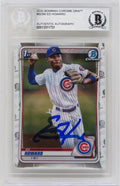 Ed Howard Signed Chicago Cubs 2020 Topps Bowman Chrome Baseball Rookie Card #BD-98 (Beckett Encapsulated) - HOWCAR101 - Ed Howard Signed Chicago Cubs 2020 Topps Bowman Chrome Baseball Rookie Card #BD-98 (Beckett Encapsulated) product image