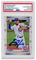 Ed Howard Signed Chicago Cubs 2020 Topps Bowman Chrome Baseball Rookie Card #BD-98 - (PSA/DNA Encapsulated) - HOWCAR102 - Ed Howard Signed Chicago Cubs 2020 Topps Bowman Chrome Baseball Rookie Card #BD-98 - (PSA/DNA Encapsulated) product image