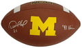 Desmond Howard Signed Michigan Wolverines Logo Wilson Football w/91 Heisman - HOWFTB301 - Desmond Howard Signed Michigan Wolverines Logo Wilson Football w/91 Heisman product image