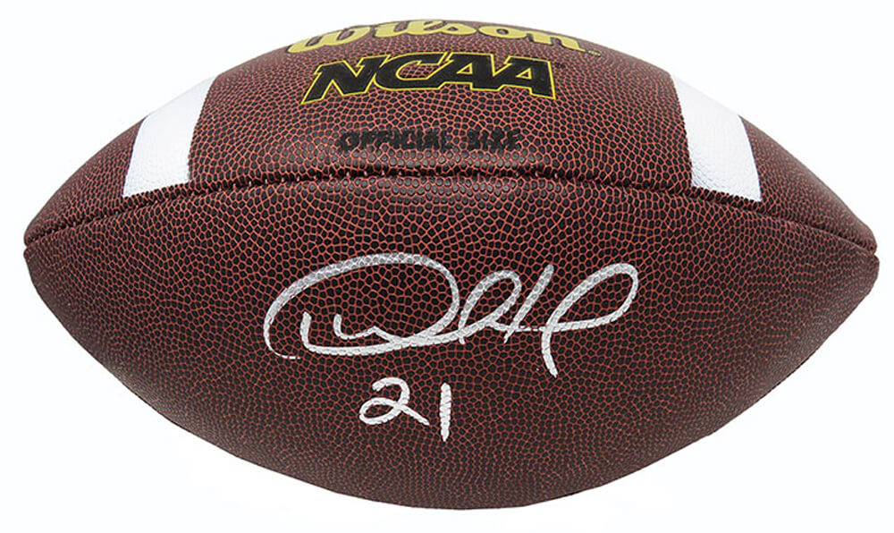 Desmond Howard Signed Wilson NCAA Full Size Football - HOWFTB304 - Desmond Howard Signed Wilson NCAA Full Size Football product image