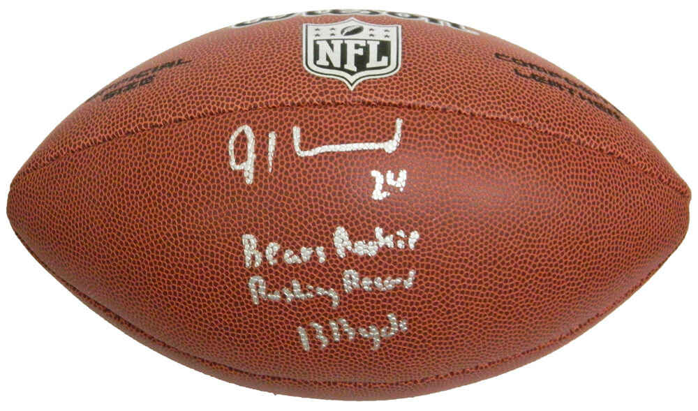 Jordan Howard Signed Wilson Limited Full Size NFL Football w/Bears Rookie Rushing Record 1,313 Yds - HOWFTB311 - Jordan Howard Signed Wilson Limited Full Size NFL Football w/Bears Rookie Rushing Record 1,313 Yds product image