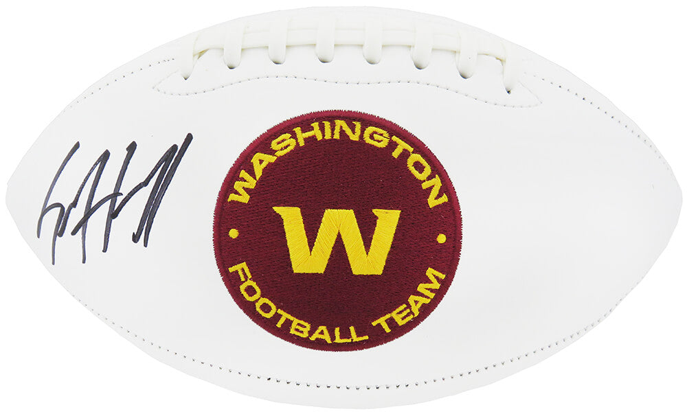 Sam Howell Signed Rawlings Washington Football Team White Logo Full Size Football - HOWFTB320 - Sam Howell Signed Rawlings Washington Football Team White Logo Full Size Football product image