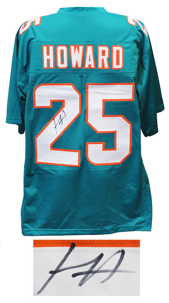 Xavien Howard Signed Teal Custom Football Jersey - HOWJRY320 - Xavien Howard Signed Teal Custom Football Jersey product image