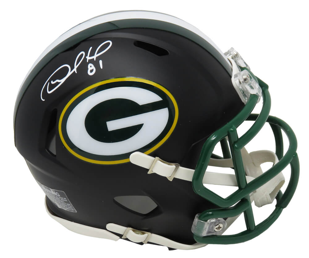 Desmond Howard Signed Green Bay Packers Flat Black Matte Riddell Speed Mini Helmet - HOWMIN305 - Desmond Howard Signed Green Bay Packers Flat Black Matte Riddell Speed Mini Helmet product image