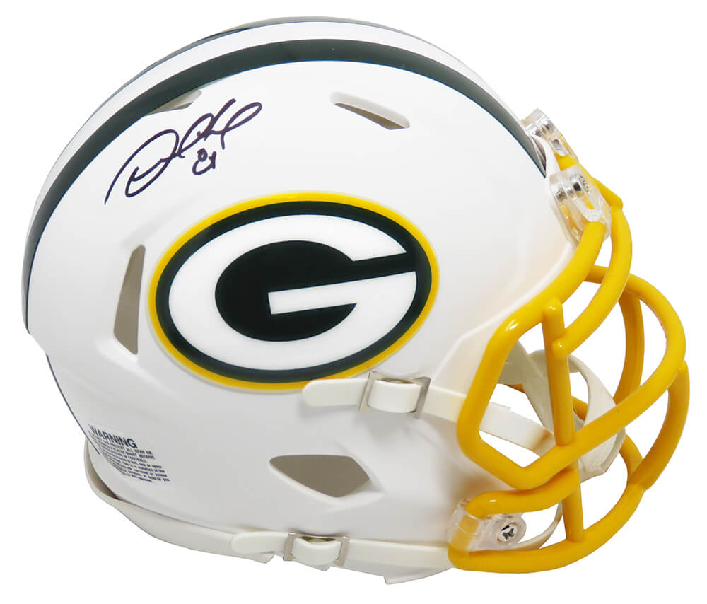 Desmond Howard Signed Green Bay Packers Flat White Matte Riddell Speed Mini Helmet - HOWMIN307 - Desmond Howard Signed Green Bay Packers Flat White Matte Riddell Speed Mini Helmet product image