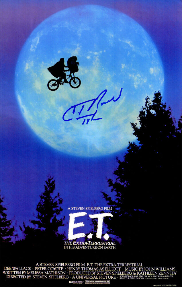 C. Thomas Howell Signed E.T. (ET) 11x17 Movie Poster w/Tyler - HOWPST501 - C. Thomas Howell Signed E.T. (ET) 11x17 Movie Poster w/Tyler product image
