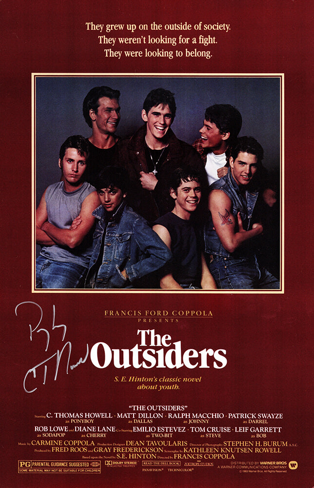 C. Thomas Howell Signed The Outsiders 11x17 Poster w/Ponyboy - HOWPST504 - C. Thomas Howell Signed The Outsiders 11x17 Poster w/Ponyboy product image
