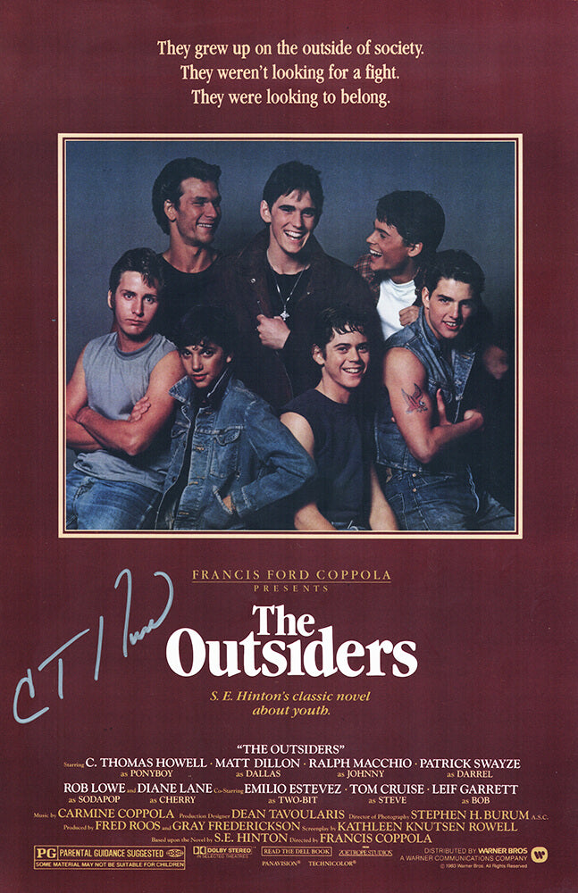 C. Thomas Howell Signed The Outsiders 11x17 Movie Poster - HOWPST505 - C. Thomas Howell Signed The Outsiders 11x17 Movie Poster product image