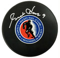 Gordie Howe Signed Hockey Hall of Fame Logo Hockey Puck - HOWPUC401 - Gordie Howe Signed Hockey Hall of Fame Logo Hockey Puck product image