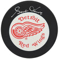 Gordie Howe Signed Detroit Red Wings Large Logo Hockey Puck (In Silver) - (JSA COA) - HOWPUC406 - Gordie Howe Signed Detroit Red Wings Large Logo Hockey Puck (In Silver) - (JSA COA) product image