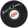 Mark Howe Signed Red Wings Team Logo Hockey Puck - HOWPUC423 - Mark Howe Signed Red Wings Team Logo Hockey Puck product image