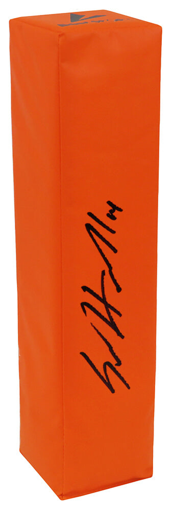 Sam Howell Signed BSN Orange Football Endzone Pylon - HOWPYL300 - Sam Howell Signed BSN Orange Football Endzone Pylon product image