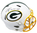 Desmond Howard Signed Green Bay Packers Flat White Matte Riddell Full Size Speed Replica Helmet w/SB XXXI MVP - HOWREP309 - Desmond Howard Signed Green Bay Packers Flat White Matte Riddell Full Size Speed Replica Helmet w/SB XXXI MVP product image