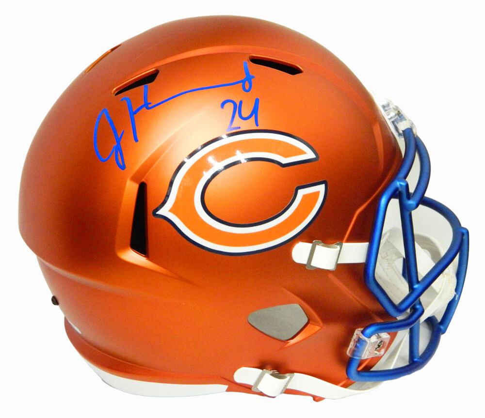 Jordan Howard Signed Chicago Bears Blaze Riddell Speed Full Size Replica Helmet - HOWREP312 - Jordan Howard Signed Chicago Bears Blaze Riddell Speed Full Size Replica Helmet product image