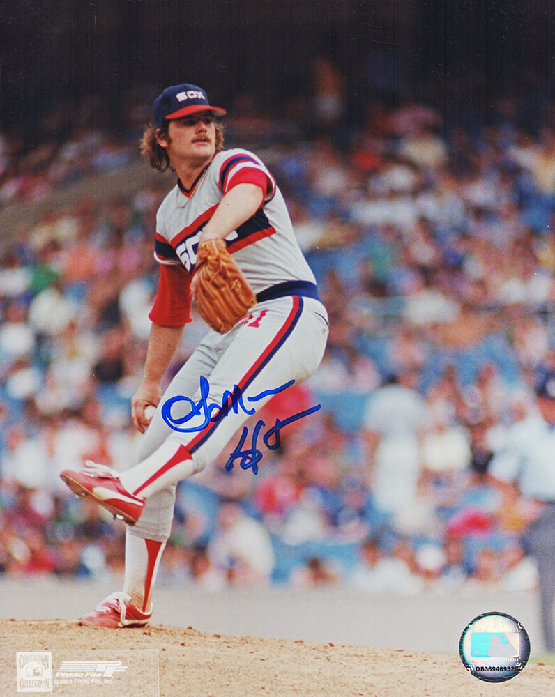 Lamarr Hoyt Signed Chicago White Sox Pitching Wind Up Action 8x10 Photo - HOY08P112 - Lamarr Hoyt Signed Chicago White Sox Pitching Wind Up Action 8x10 Photo product image