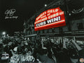 Jed Hoyer Signed Chicago Cubs Wrigley Field Marquee 'Cubs Win' Spotlight 16x20 Photo w/2016 WS Champs - HOY16P100 - Jed Hoyer Signed Chicago Cubs Wrigley Field Marquee 'Cubs Win' Spotlight 16x20 Photo w/2016 WS Champs product image