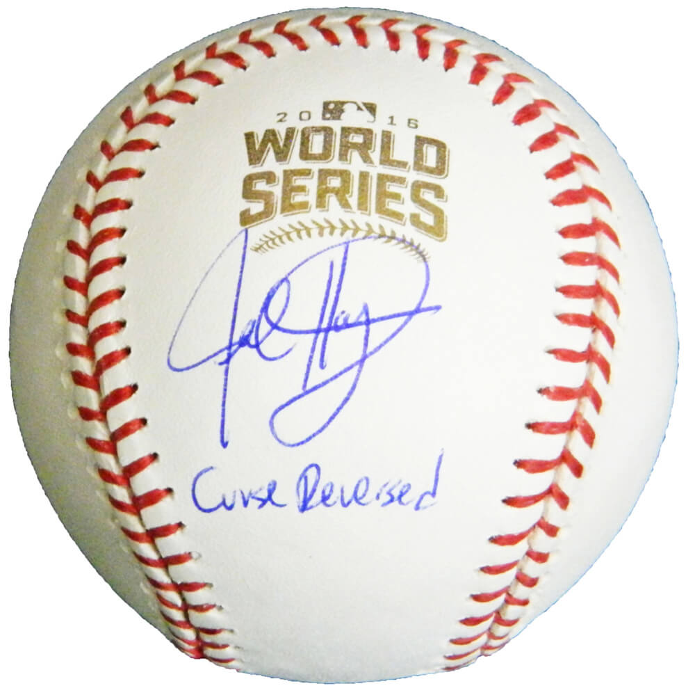 Jed Hoyer Signed Rawlings Official 2016 World Series Baseball w/Curse Reversed - HOYBSB102 - Jed Hoyer Signed Rawlings Official 2016 World Series Baseball w/Curse Reversed product image