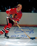 Bobby Hull Signed Chicago Blackhawks Action 8x10 Photo w/HOF 1983 - HUL08P408 - Bobby Hull Signed Chicago Blackhawks Action 8x10 Photo w/HOF 1983 product image