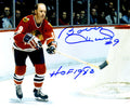 Bobby Hull Signed Chicago Blackhawks In Game Action 8x10 Photo w/HOF 1983 - HUL08P427 - Bobby Hull Signed Chicago Blackhawks In Game Action 8x10 Photo w/HOF 1983 product image