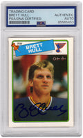 Brett Hull Signed St Louis Blues 1988 O-Pee-Chee Rookie Hockey Card #66 - (PSA Encapsulated) - HULCAR473 - Brett Hull Signed St Louis Blues 1988 O-Pee-Chee Rookie Hockey Card #66 - (PSA Encapsulated) product image