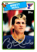 Brett Hull Signed St Louis Blues 1988 Topps Rookie Card #66 - HULCAR475 - Brett Hull Signed St Louis Blues 1988 Topps Rookie Card #66 product image