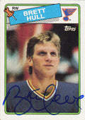 Brett Hull Signed St Louis Blues 1988 Topps Rookie Hockey Card #66 - HULCAR477 - Brett Hull Signed St Louis Blues 1988 Topps Rookie Hockey Card #66 product image