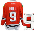 Bobby Hull Signed Chicago Blackhawks Red Reebok Premier Hockey Jersey w/The Golden Jet, HOF 1983 - HULJRY411 - Bobby Hull Signed Chicago Blackhawks Red Reebok Premier Hockey Jersey w/The Golden Jet, HOF 1983 product image