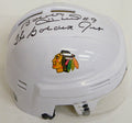 Bobby Hull Signed Blackhawks White Hockey Mini Helmet w/The Golden Jet - HULMIN400 - Bobby Hull Signed Blackhawks White Hockey Mini Helmet w/The Golden Jet product image